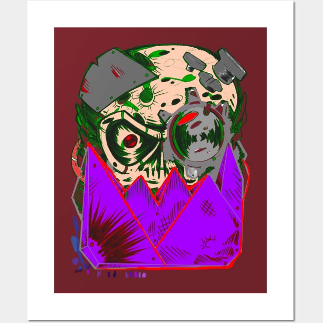 half zombie ork Wall Art by paintchips